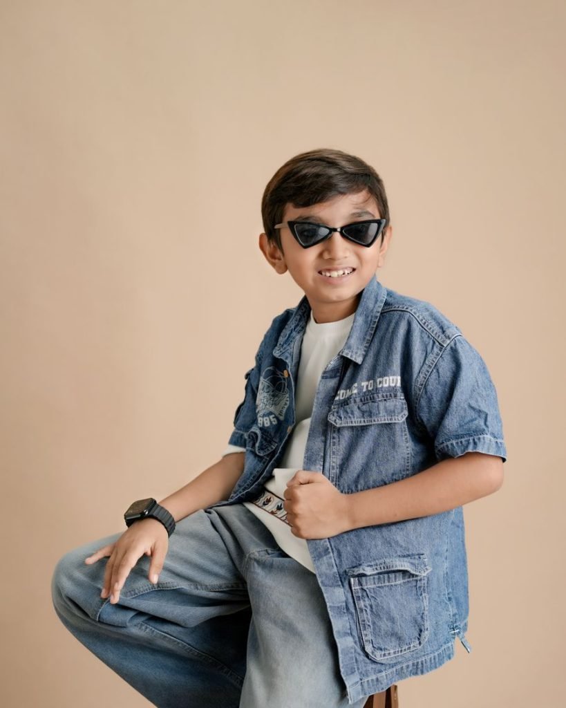 Boys Washed Denim Jacket & Tee