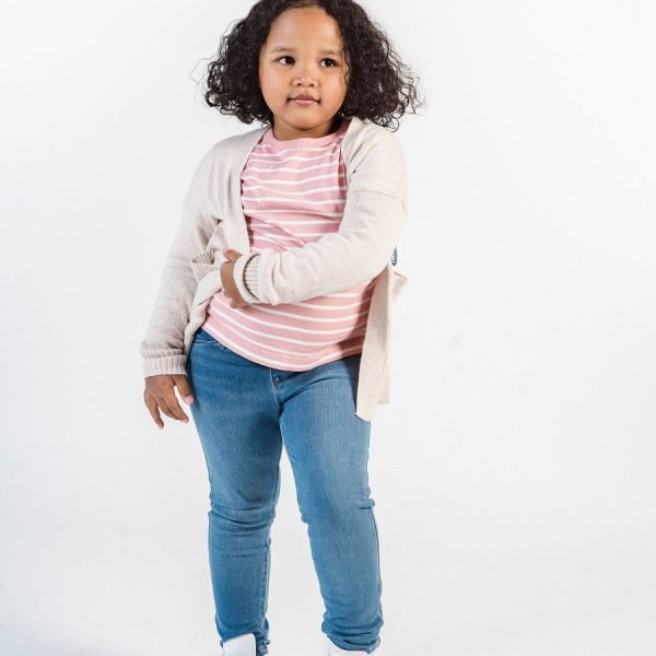 Girls Relaxed Fit Paperbag Denim Jeans
