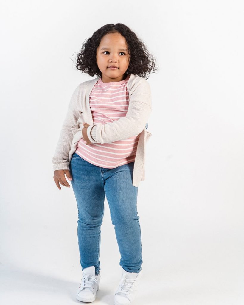 Girls Relaxed Fit Paperbag Denim Jeans
